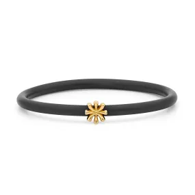 18ct Gold Flower Bangle