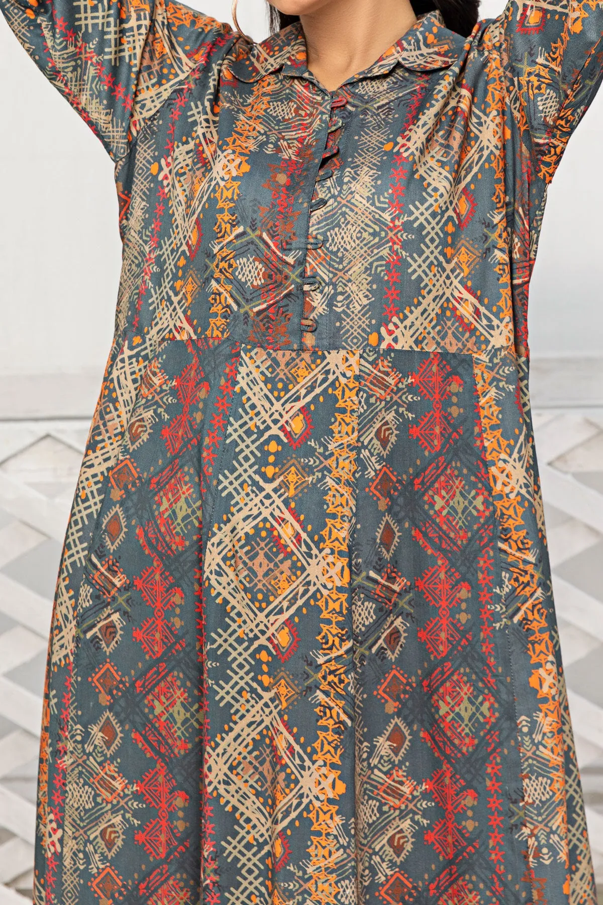 1PIECE DIGITAL PRINT LINEN KURTA  | DPLK-62