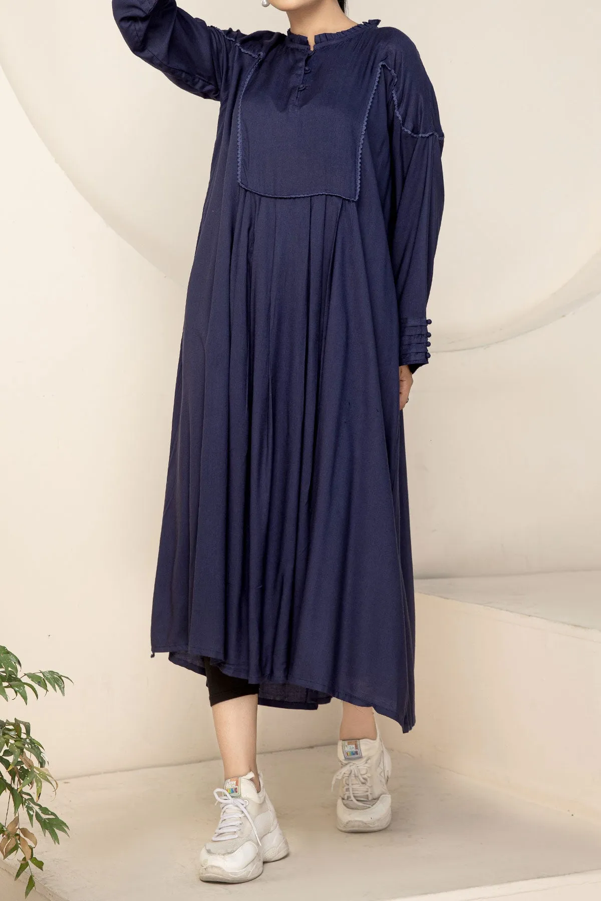 1PIECE LINEN KURTA | LELK-20 Blue