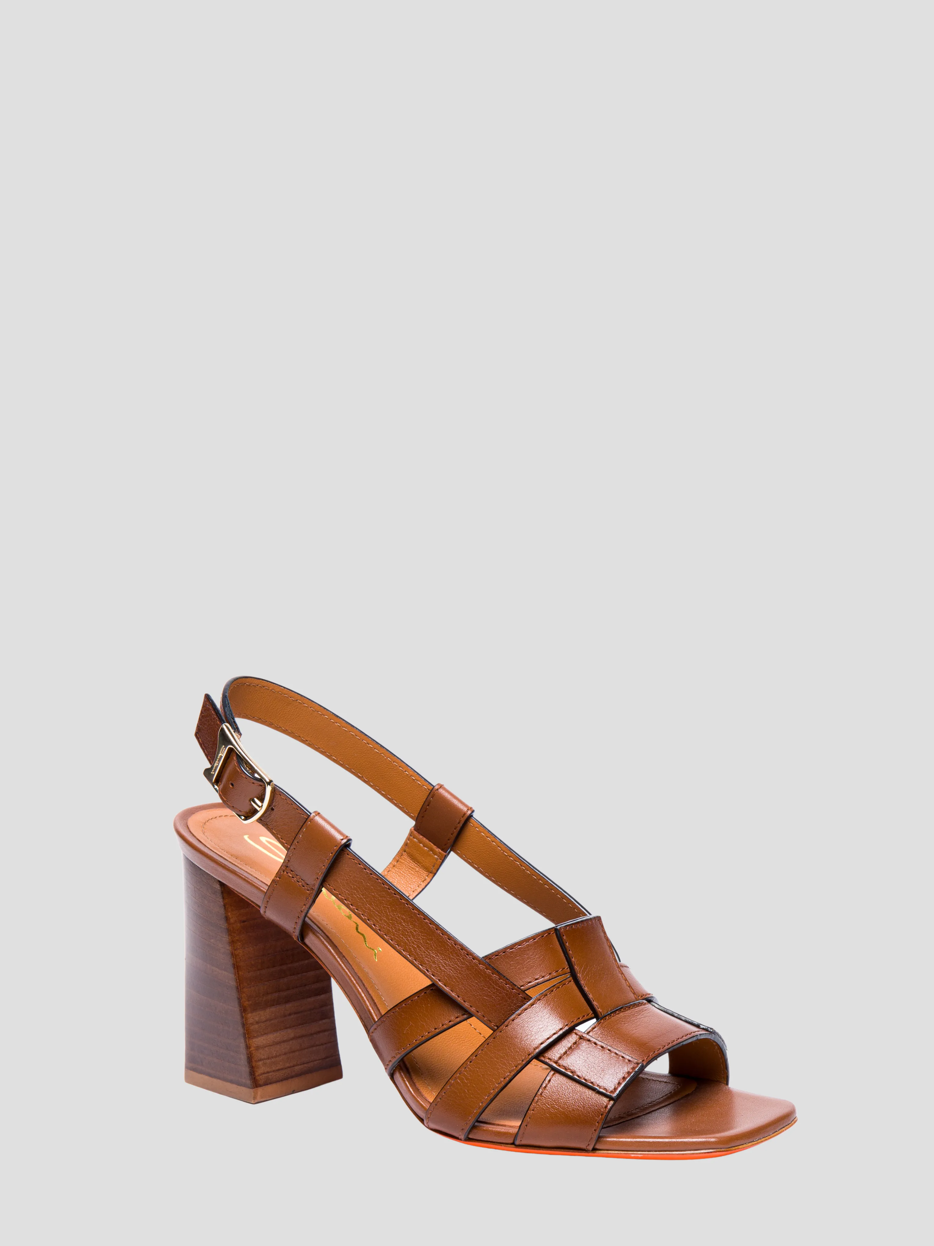 85mm Venere Brown Leather Sandal