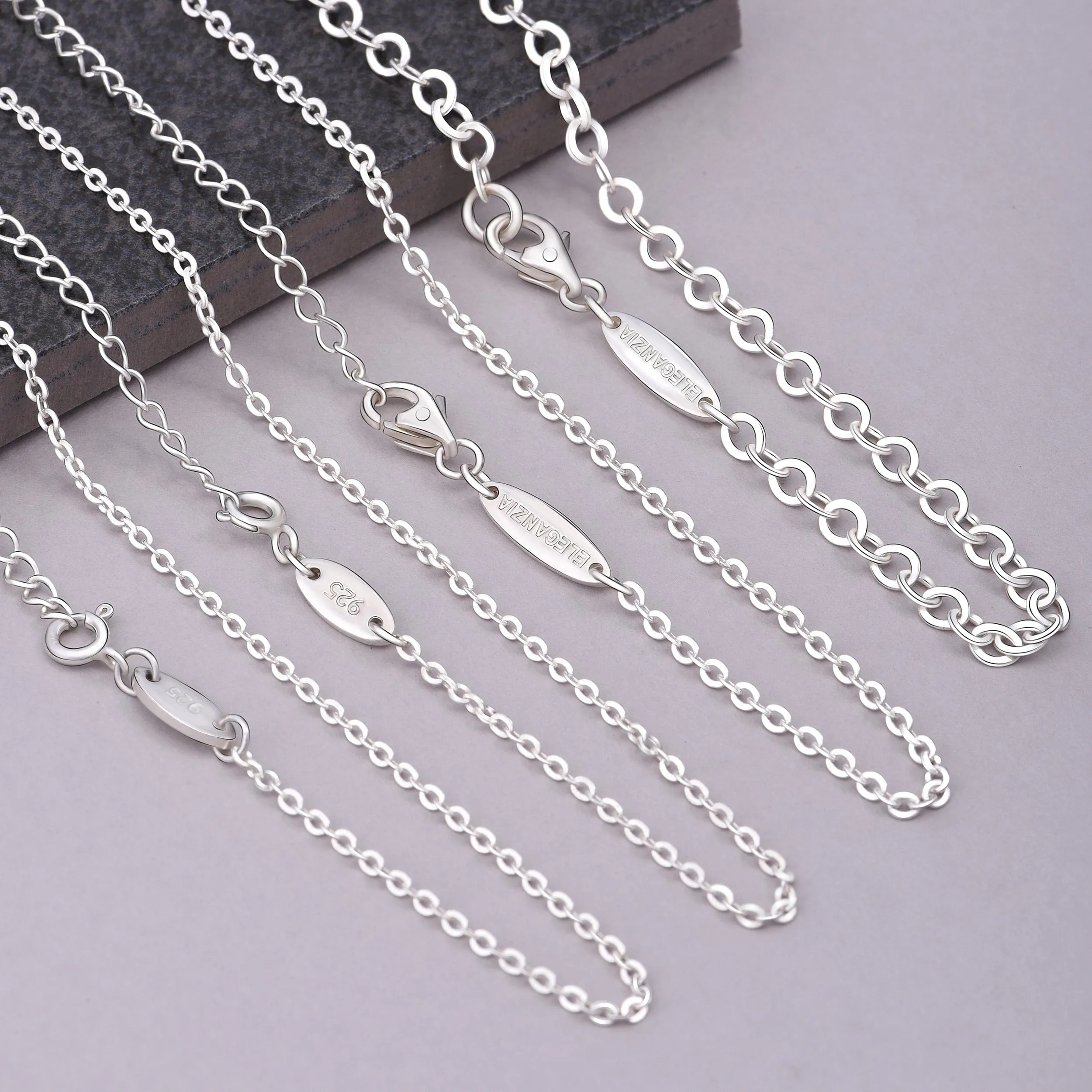 Adjustable Sterling Silver Necklace Chain for Women