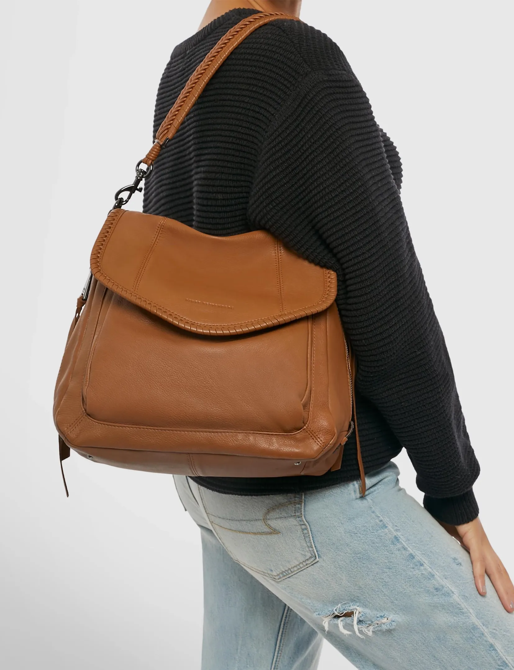 All For Love Convertible Shopper Shoulder Bag, Chestnut