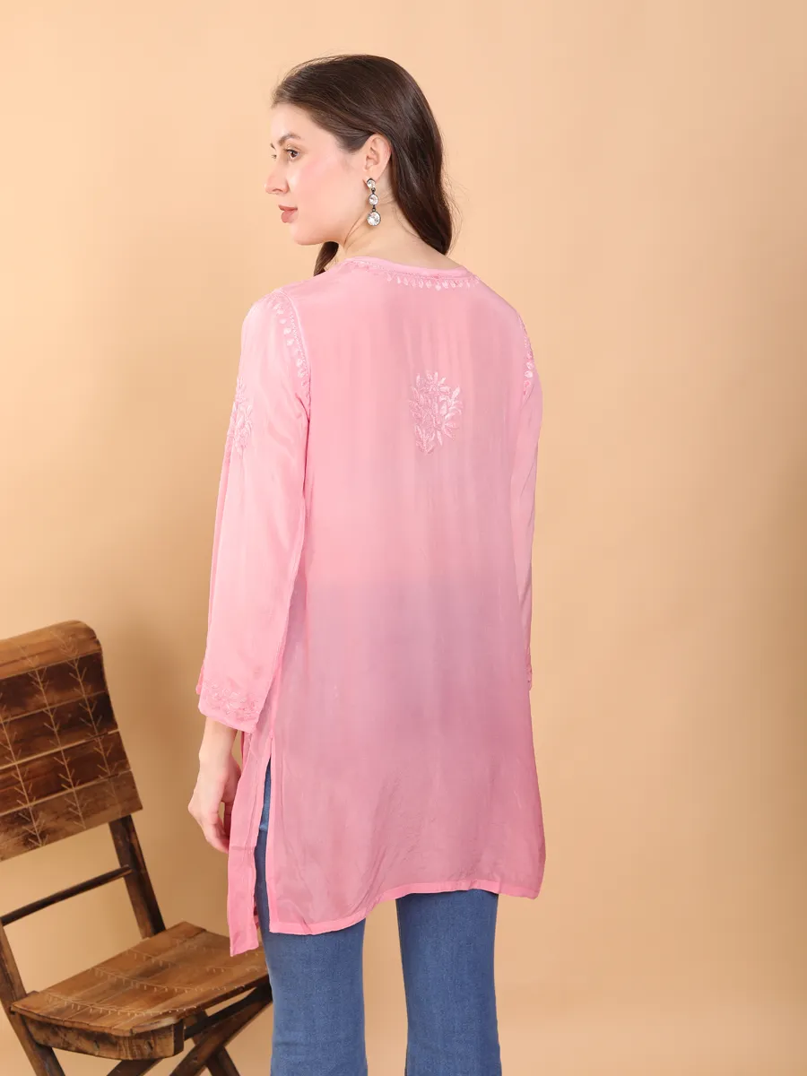 Anam Crepe Designer Chikankari Kurti