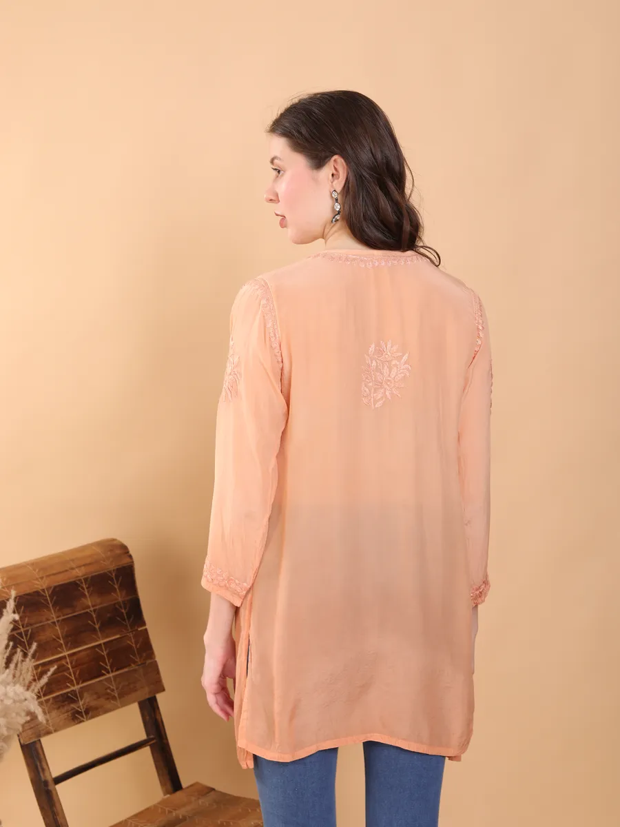 Anam Crepe Designer Chikankari Kurti