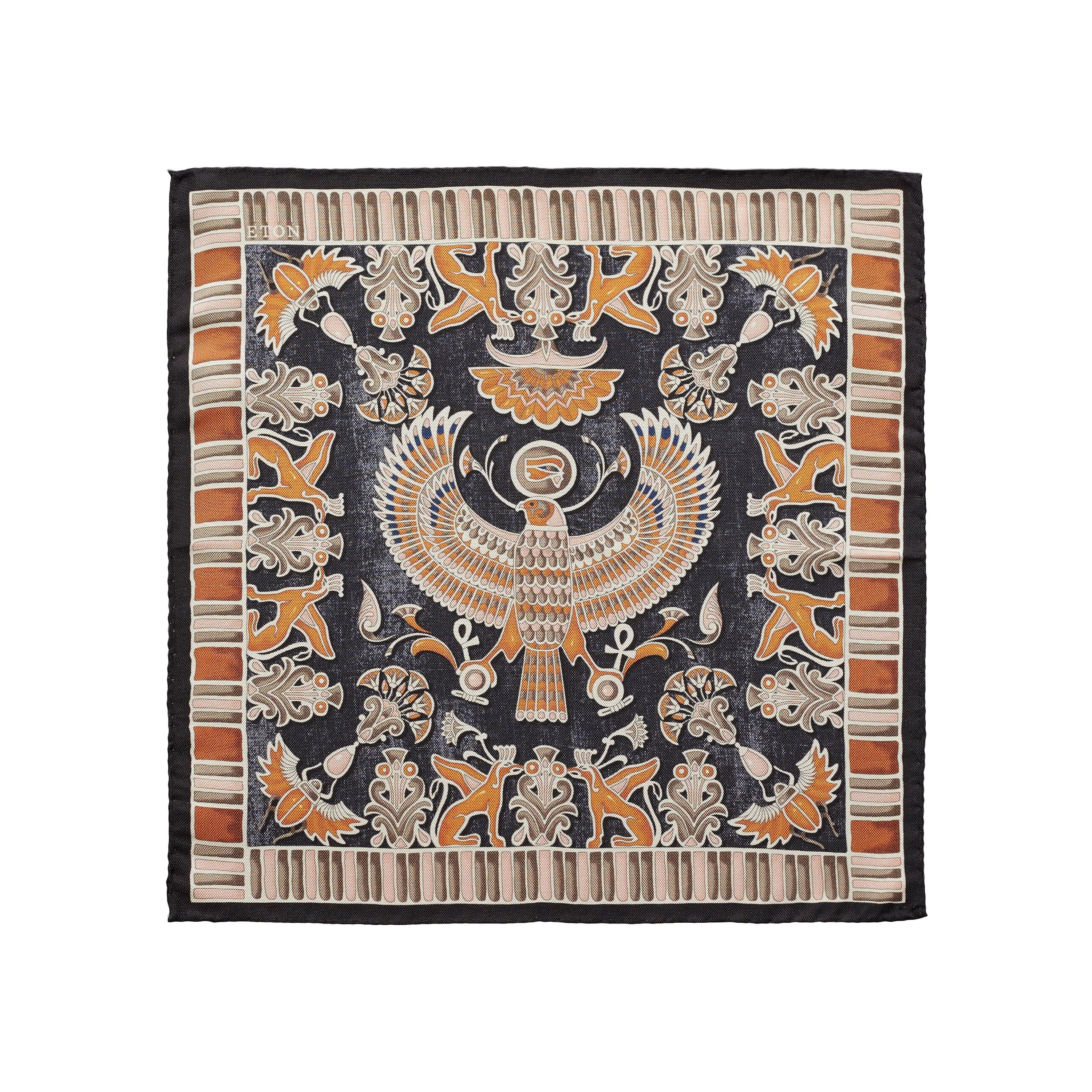 Ancient Inspired Paisley Print Pocket Square