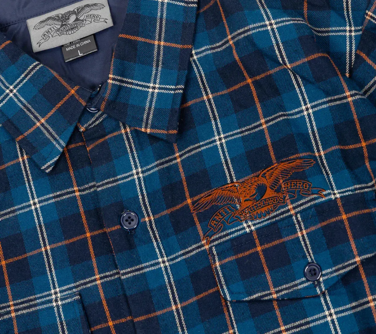 ANTI HERO - BASIC EAGLE FLANNEL SHIRT