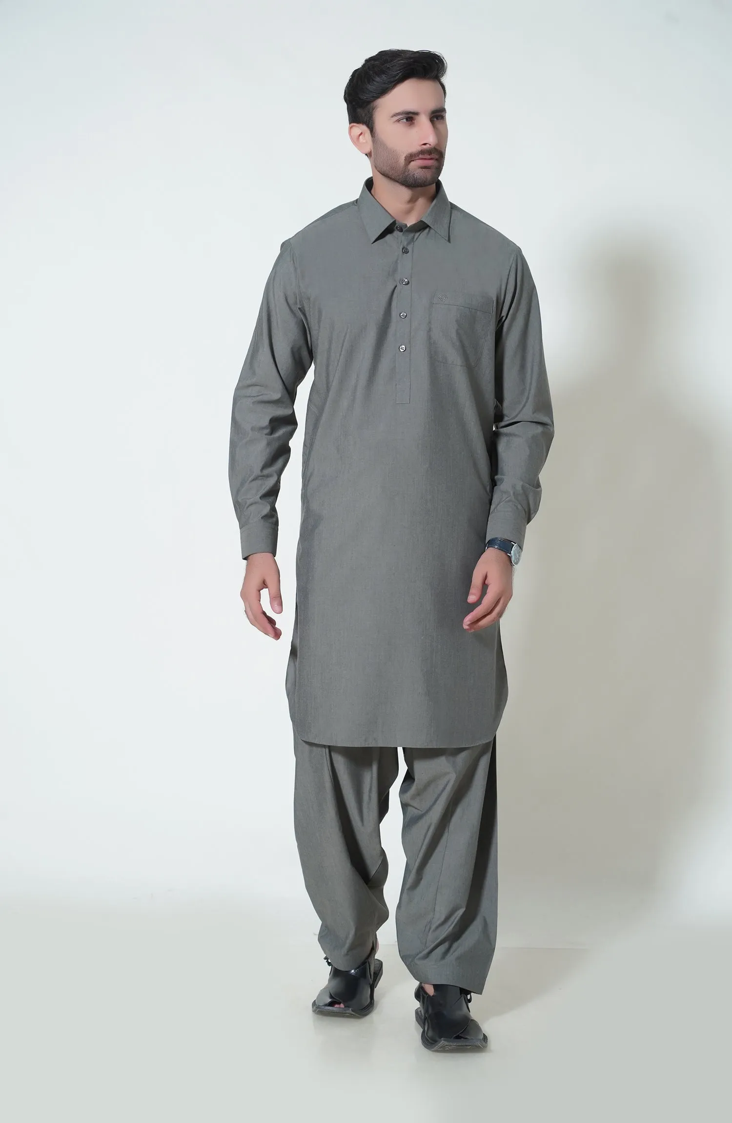 Basic Shirt Collar Shalwar Kameez