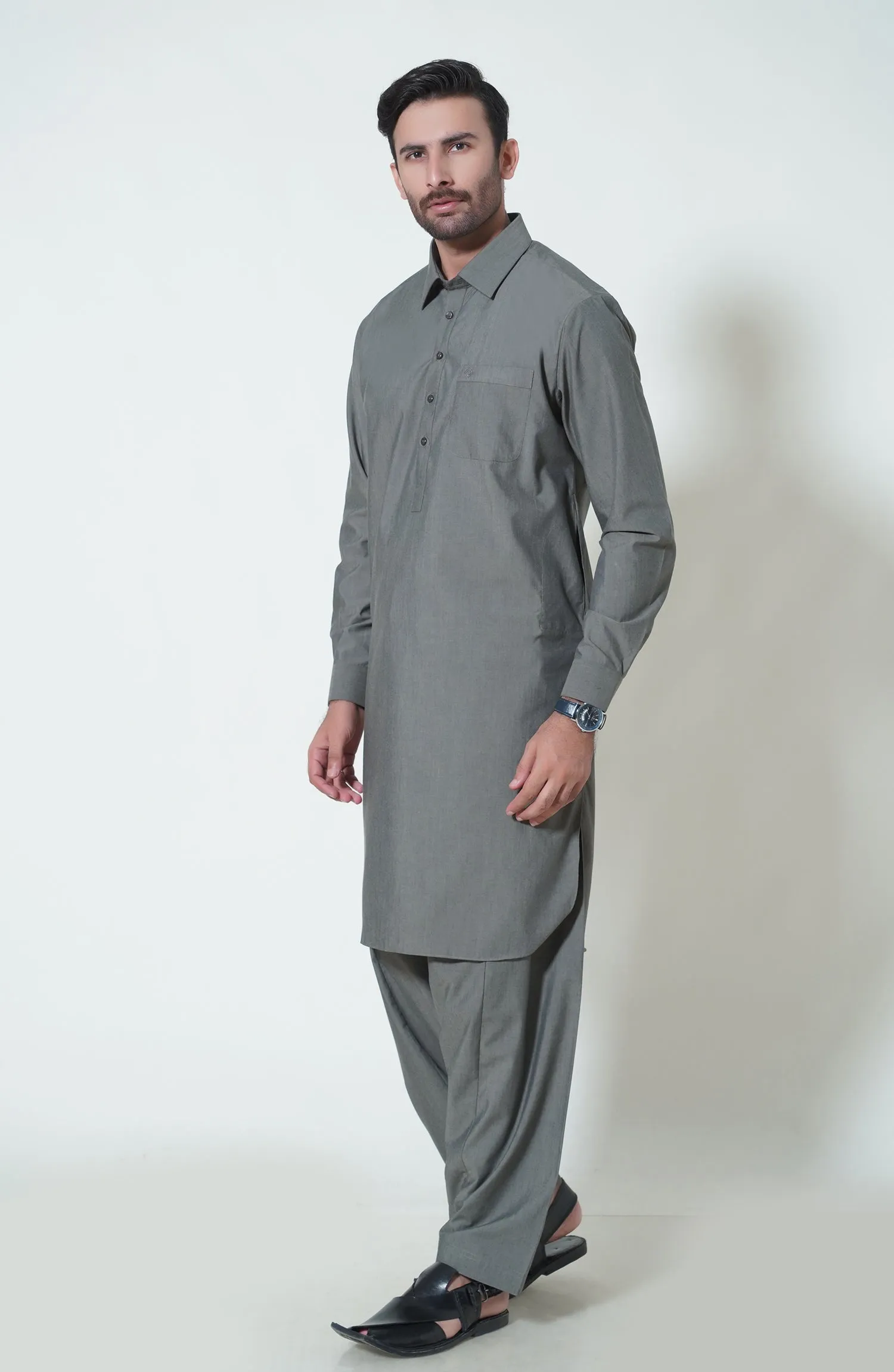 Basic Shirt Collar Shalwar Kameez