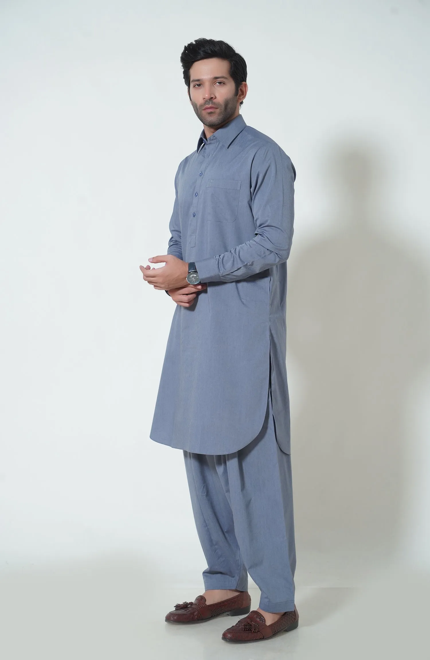 Basic Shirt Collar Shalwar Kameez