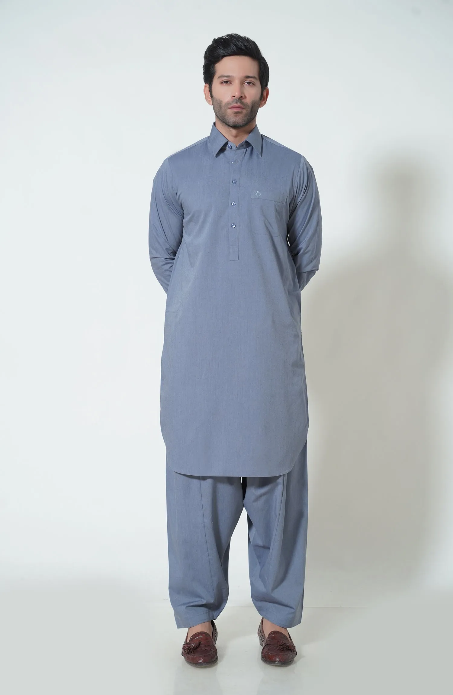 Basic Shirt Collar Shalwar Kameez