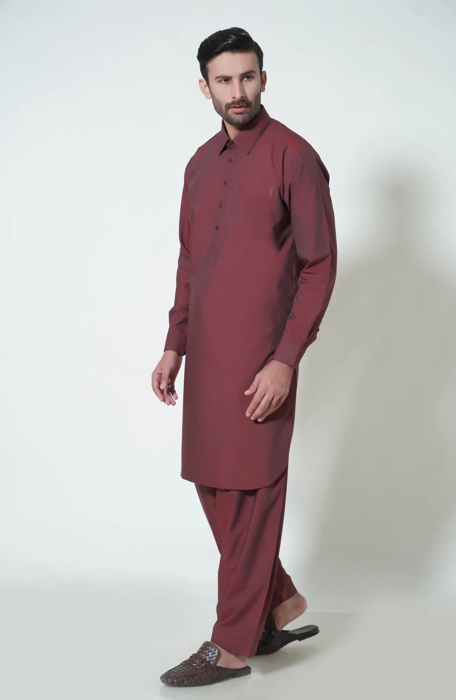 Basic Shirt Collar Shalwar Kameez