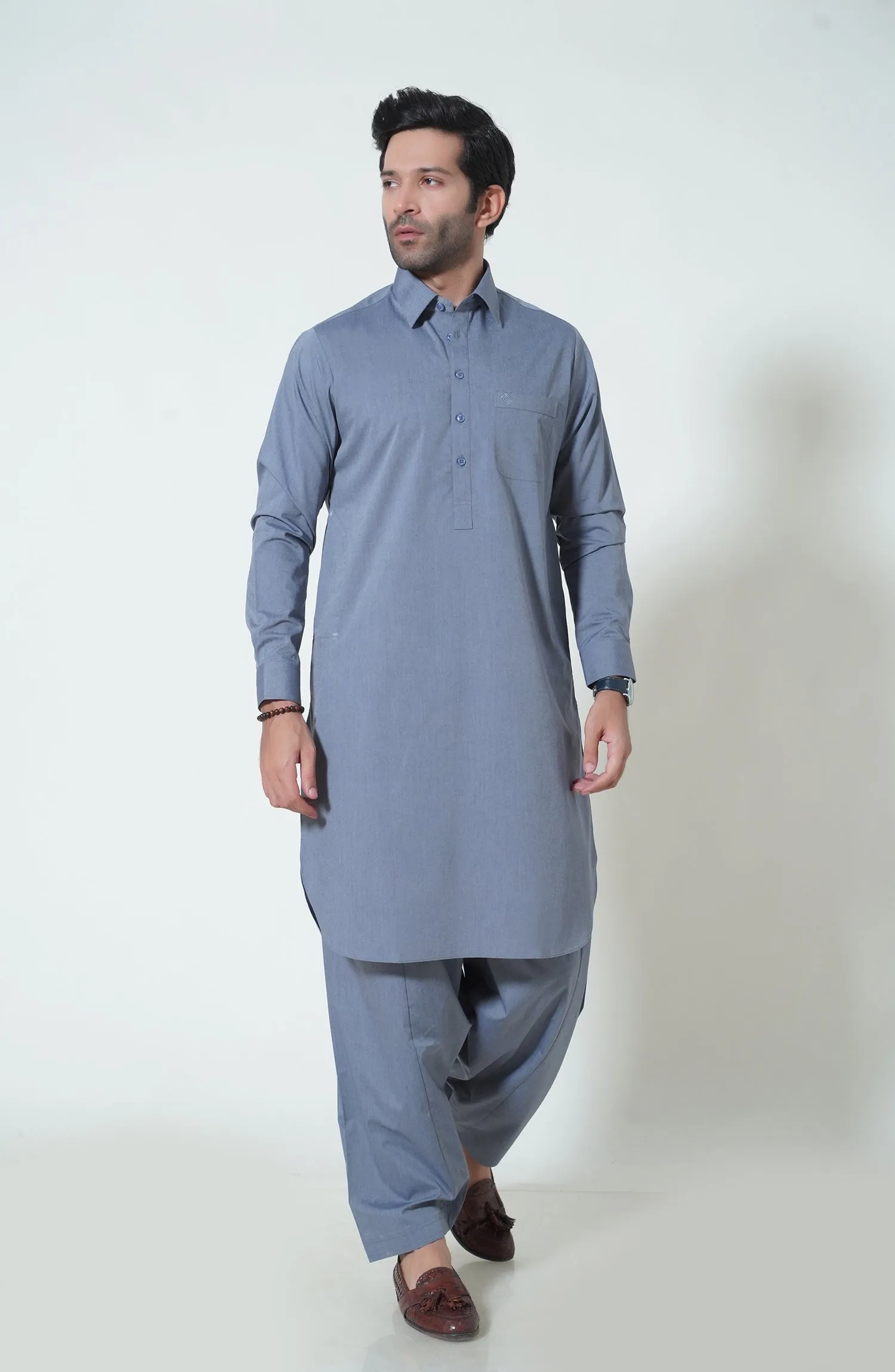 Basic Shirt Collar Shalwar Kameez