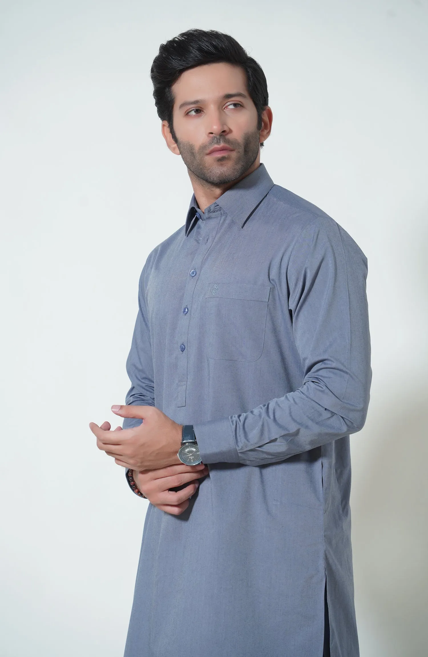 Basic Shirt Collar Shalwar Kameez