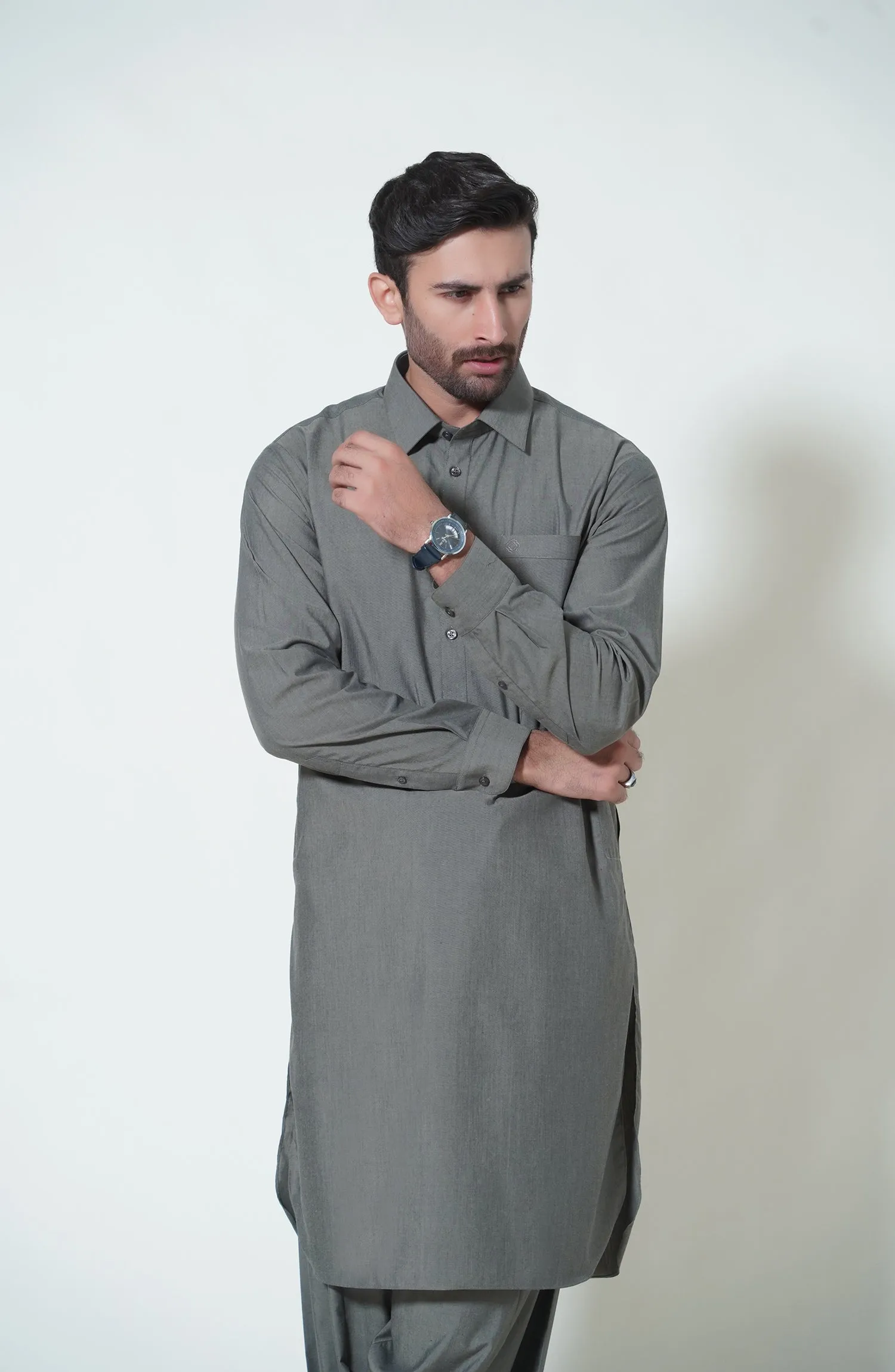 Basic Shirt Collar Shalwar Kameez