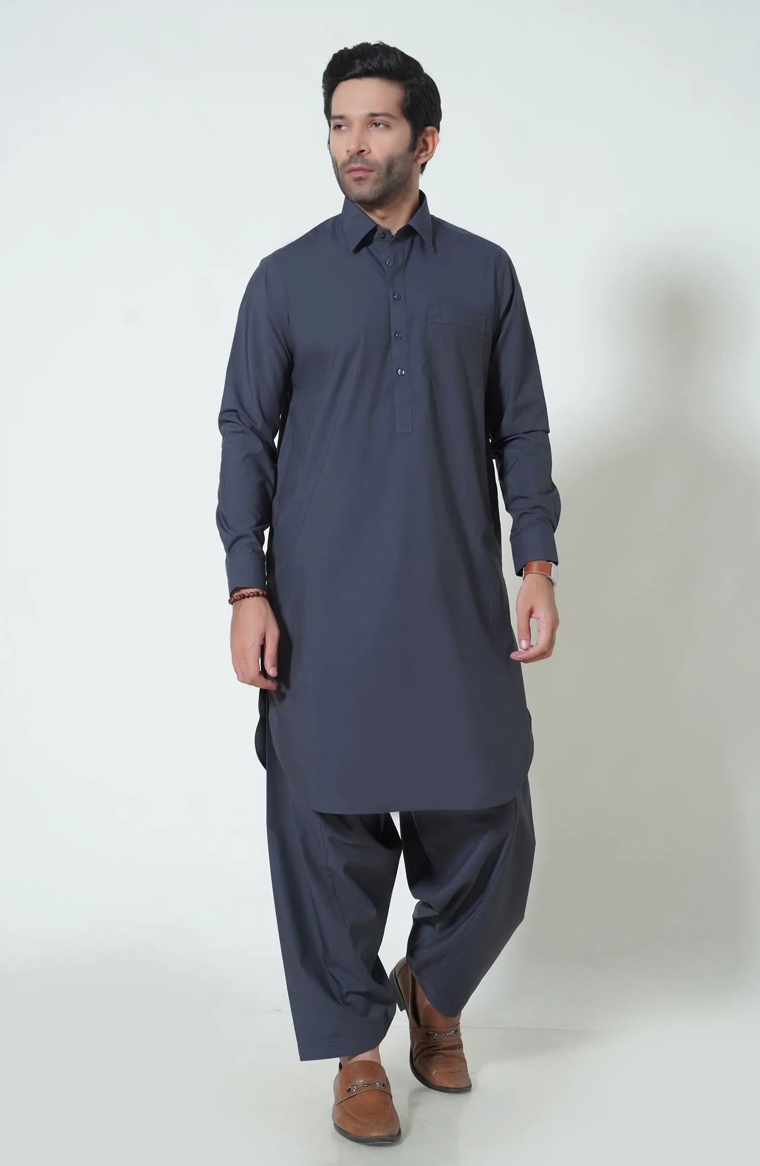 Basic Shirt Collar Shalwar Kameez