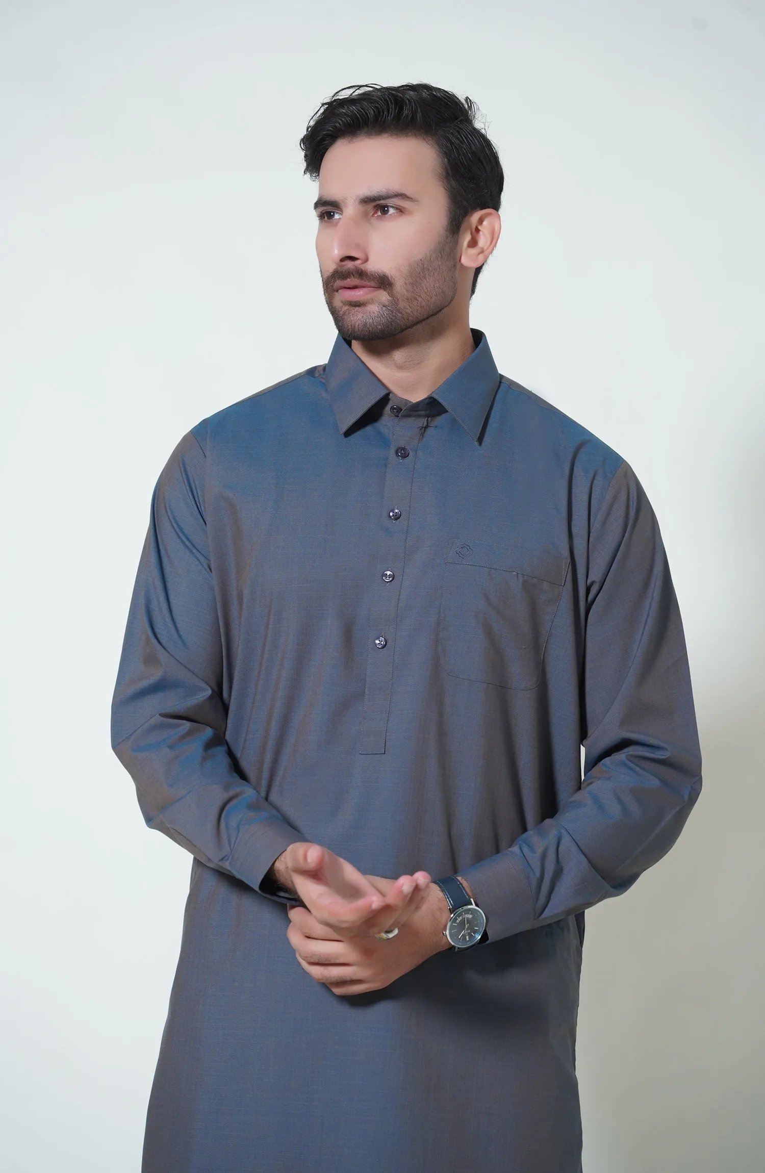 Basic Shirt Collar Shalwar Kameez