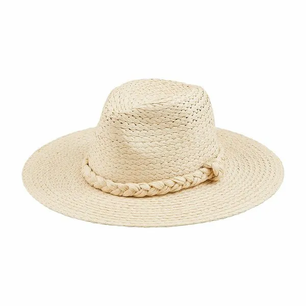 Braided Straw Fedoras