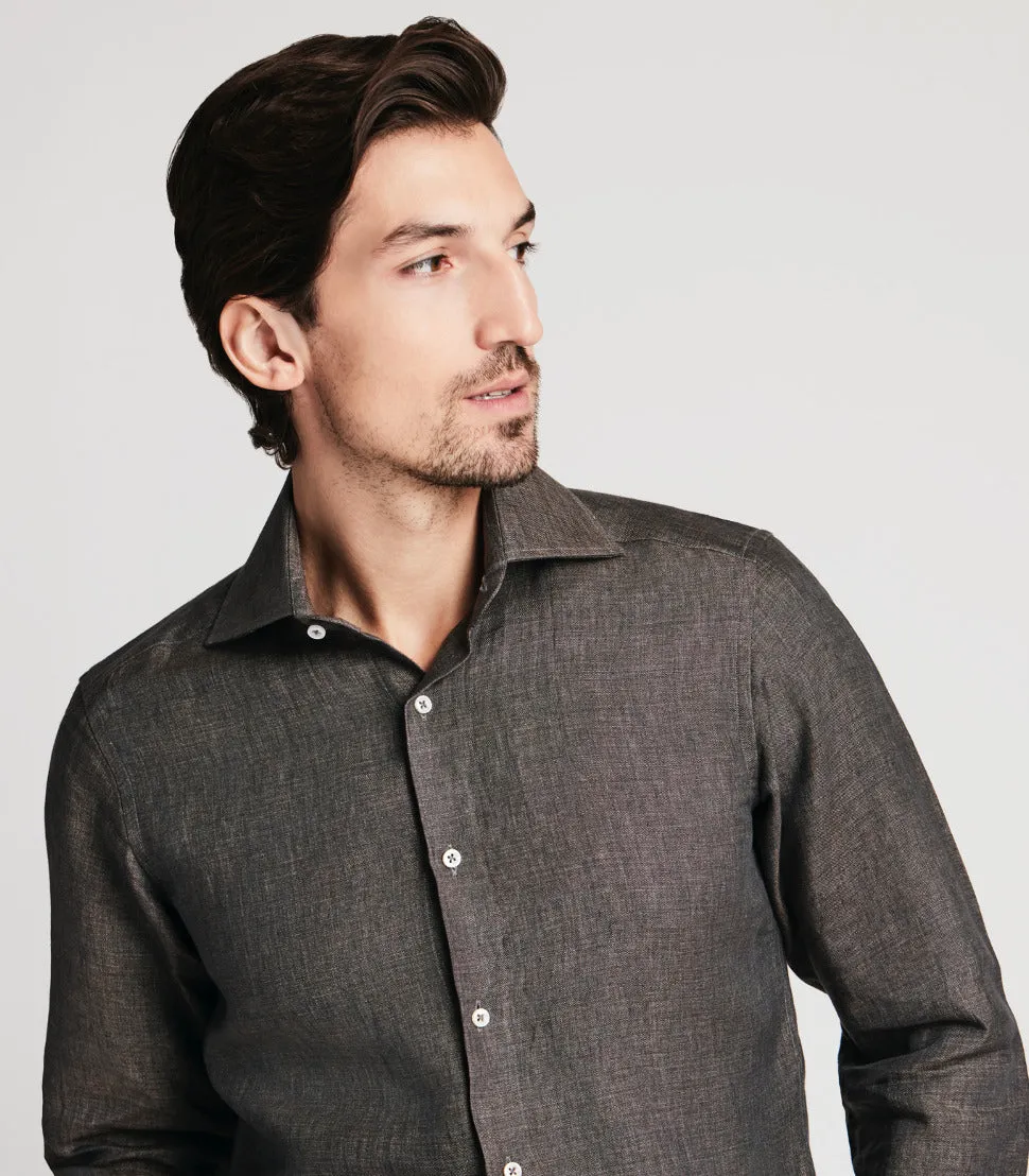 Brown Linen Shirt