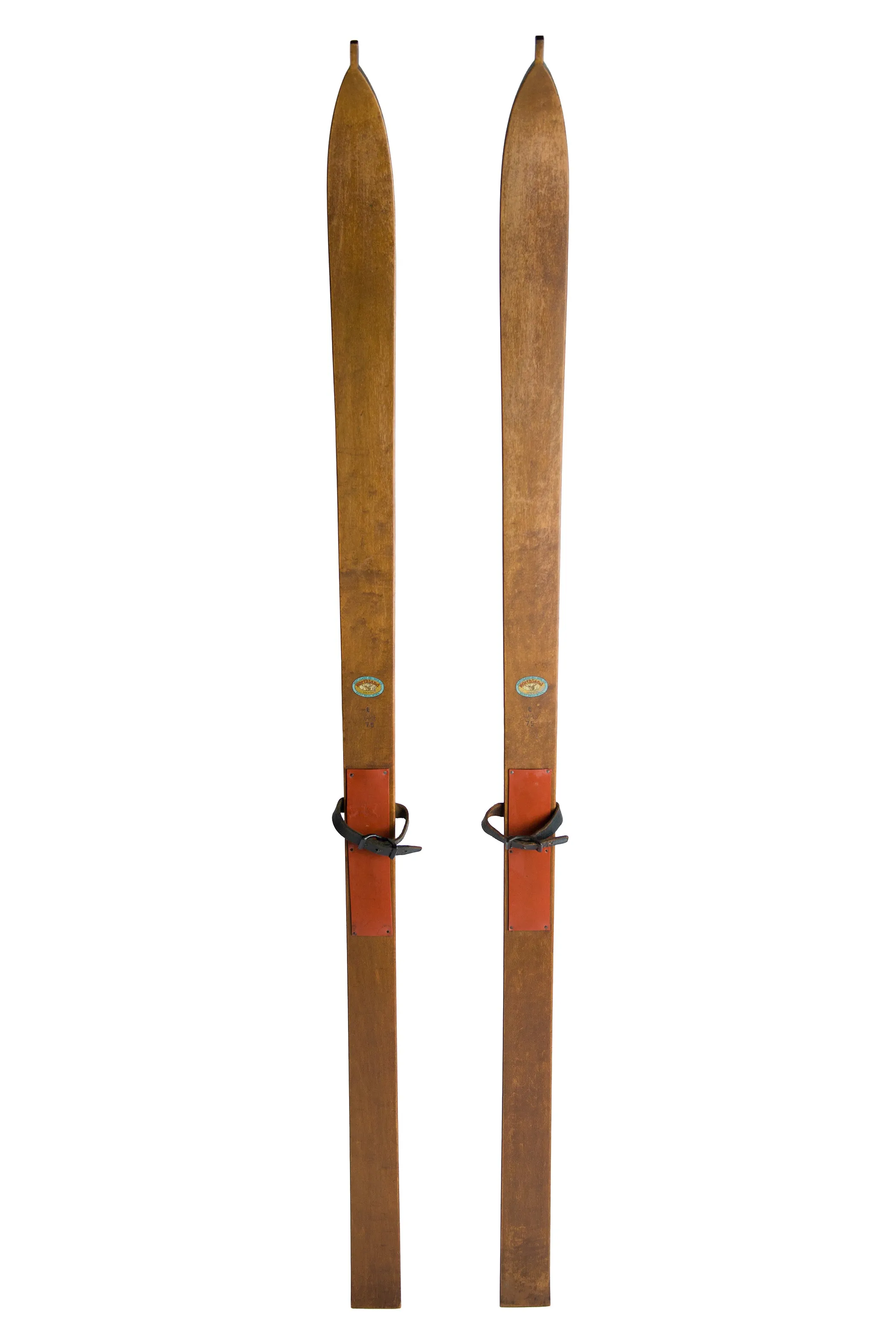 c. 1935-40 Antique Northland Wooden Maple Skis