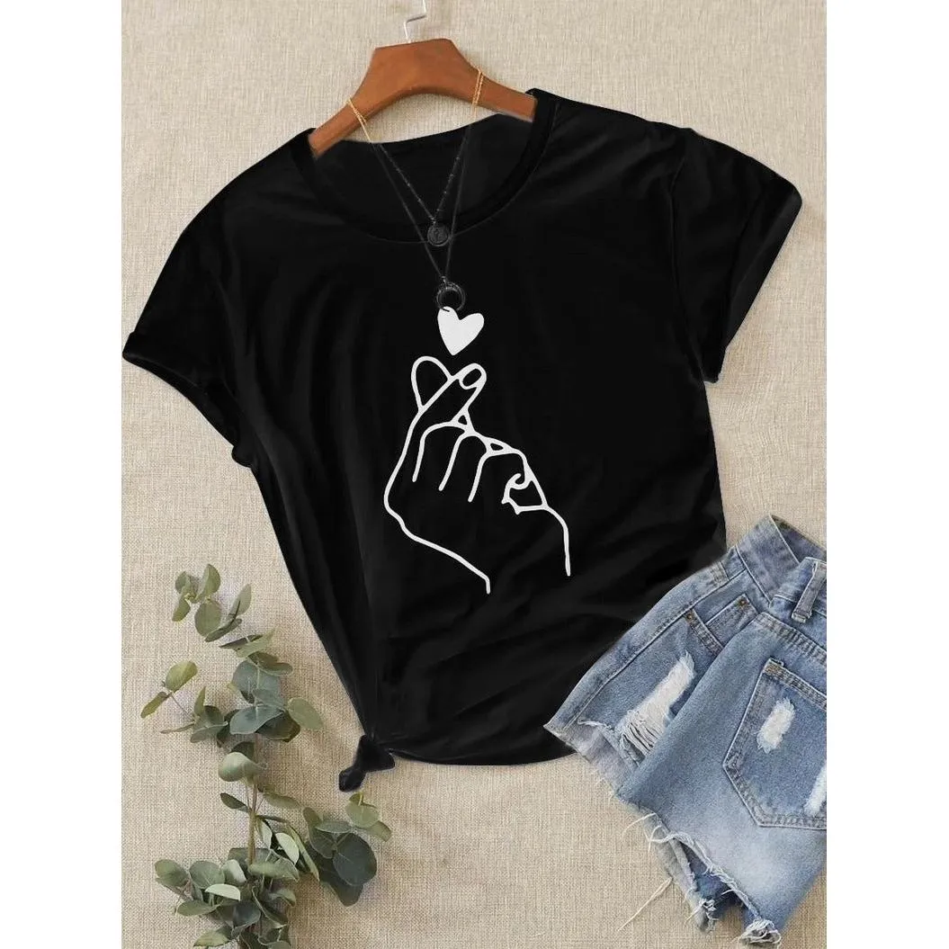 Casual Short Sleeve Printed T-Shirt