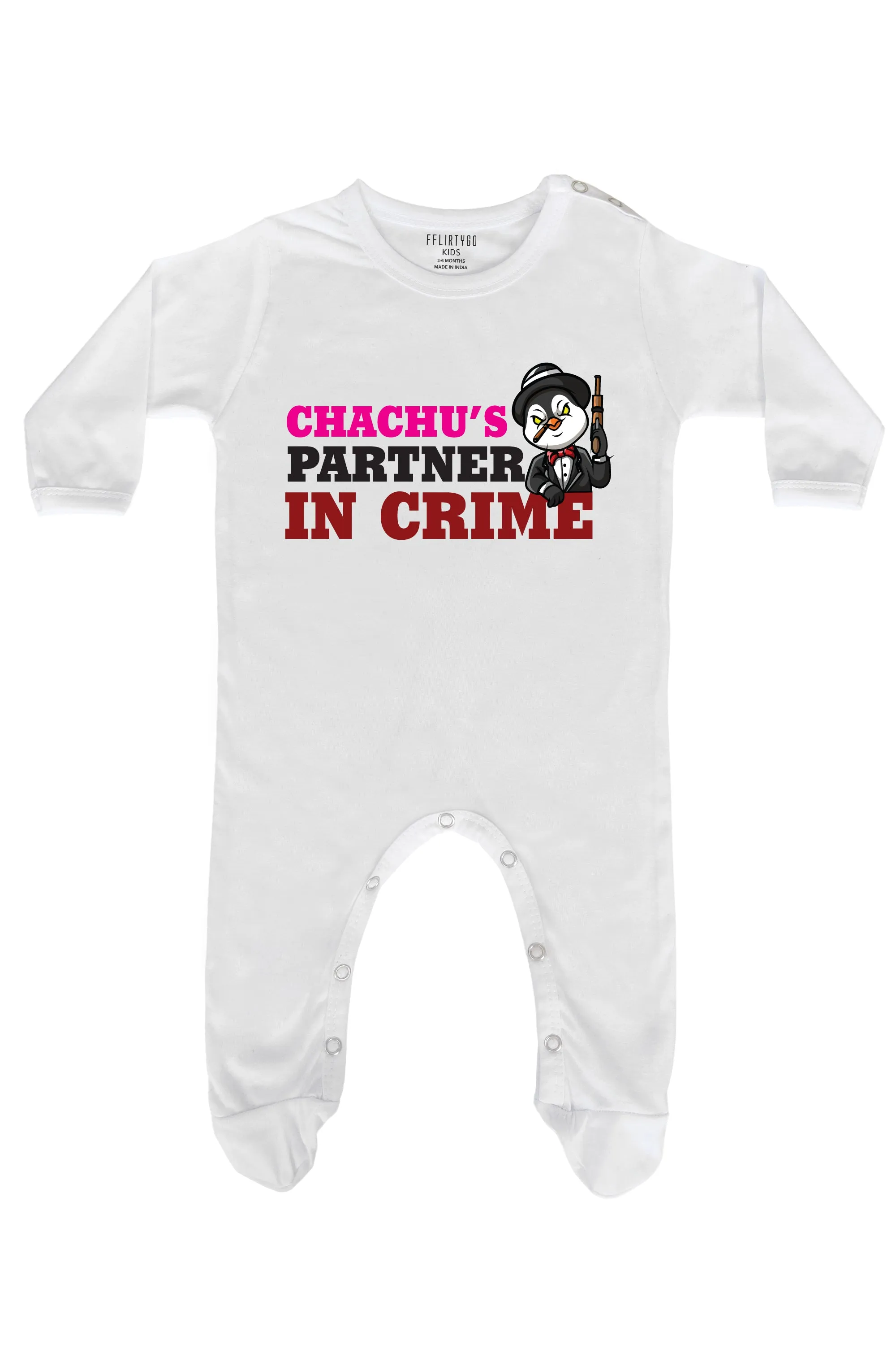 Chachu's Partner In Crime Baby Romper | Onesies