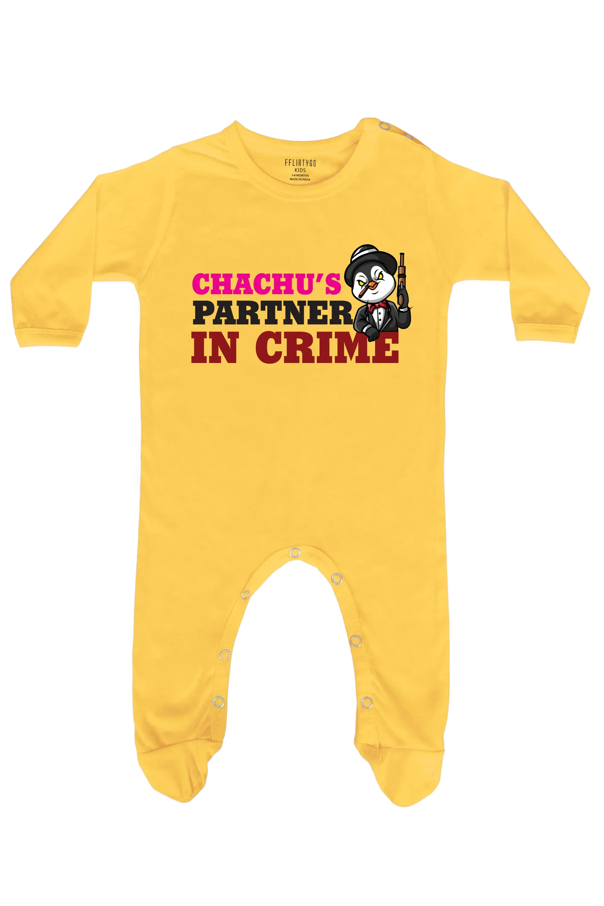 Chachu's Partner In Crime Baby Romper | Onesies