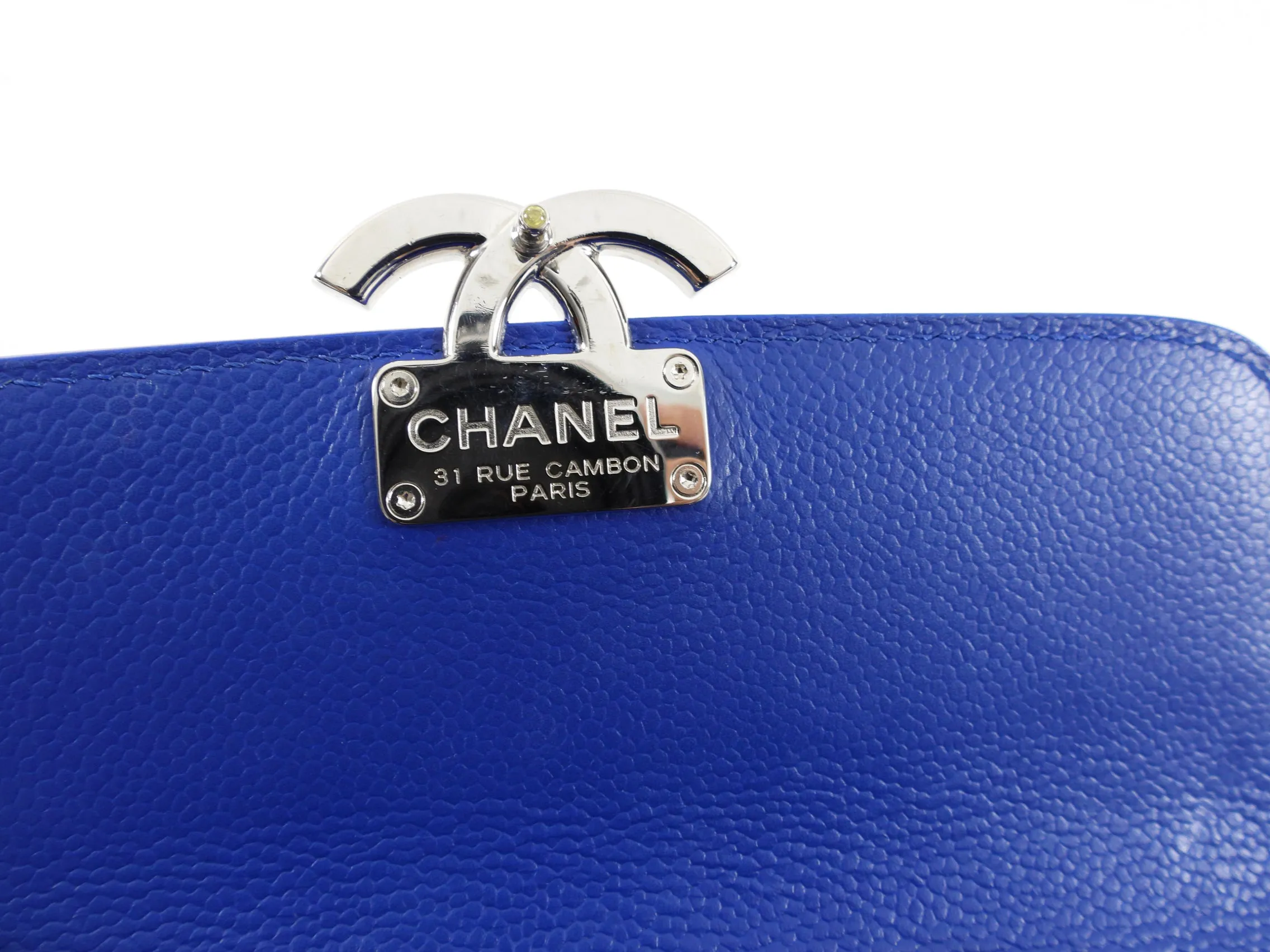 Chanel Cobalt Blue Small CC Box Chain Flap Bag