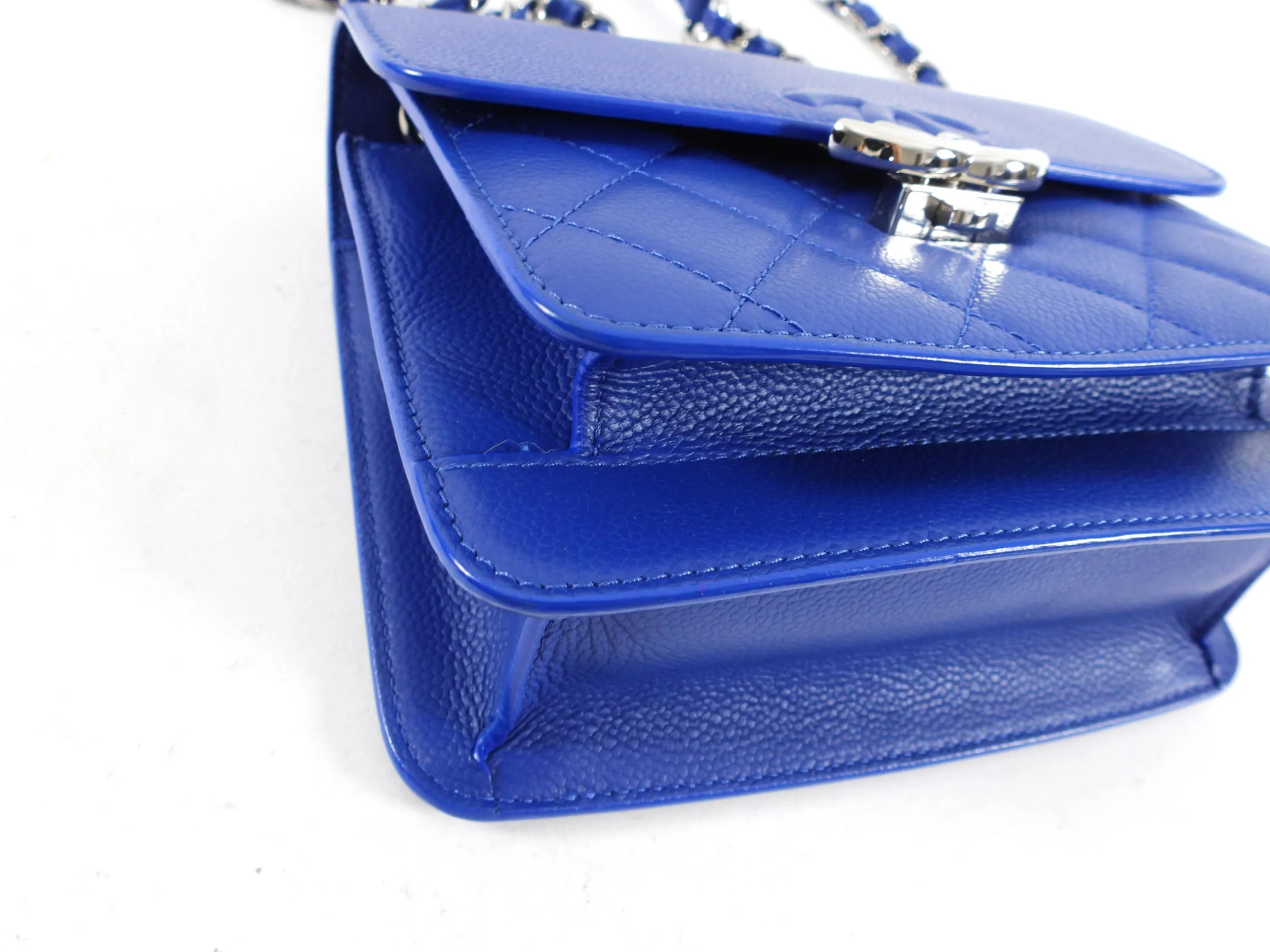 Chanel Cobalt Blue Small CC Box Chain Flap Bag