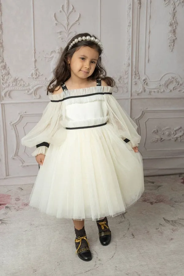 Coco-Ivory Tulle Dress