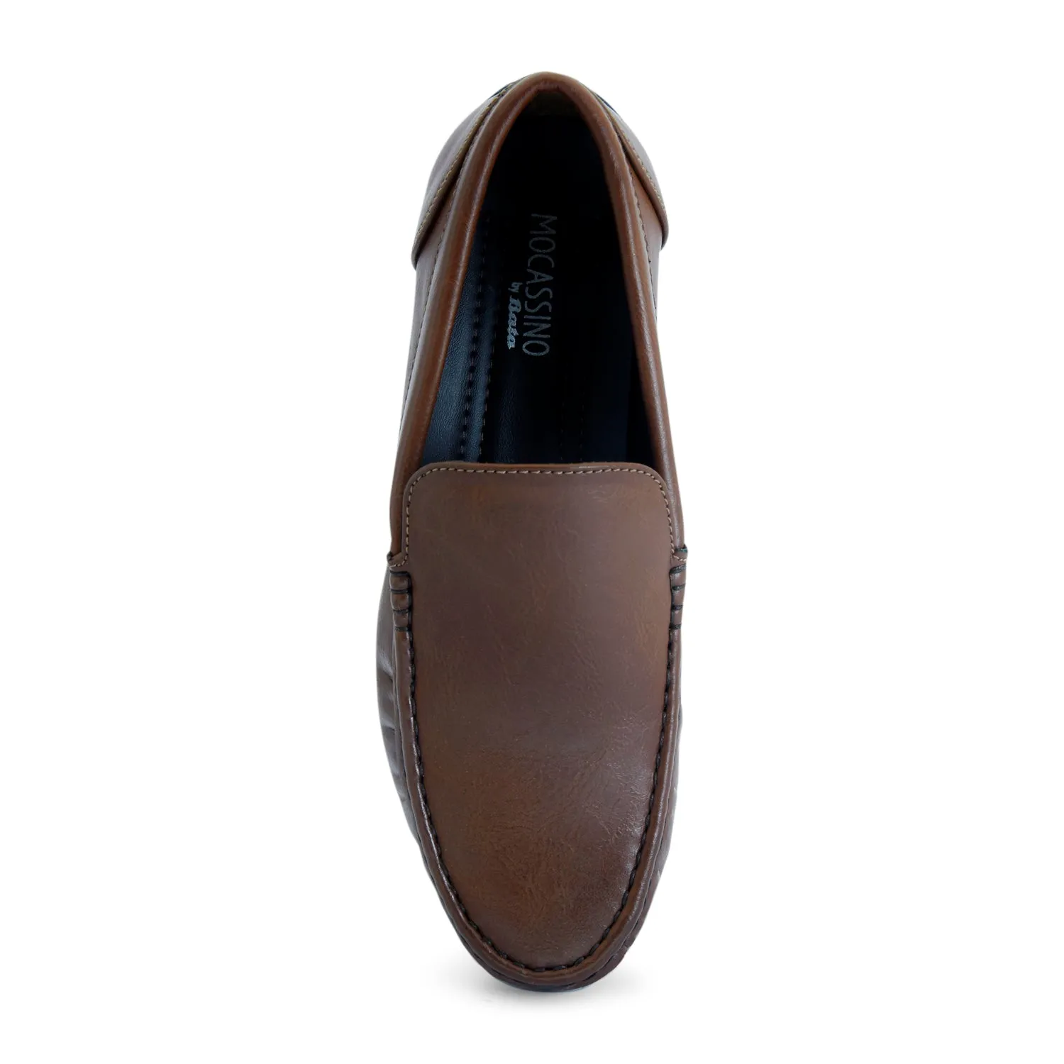 Dark Brown Loafer for Men by Bata