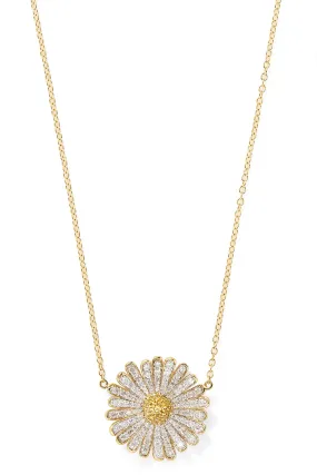 Diamond Daisy Necklace - In Stock