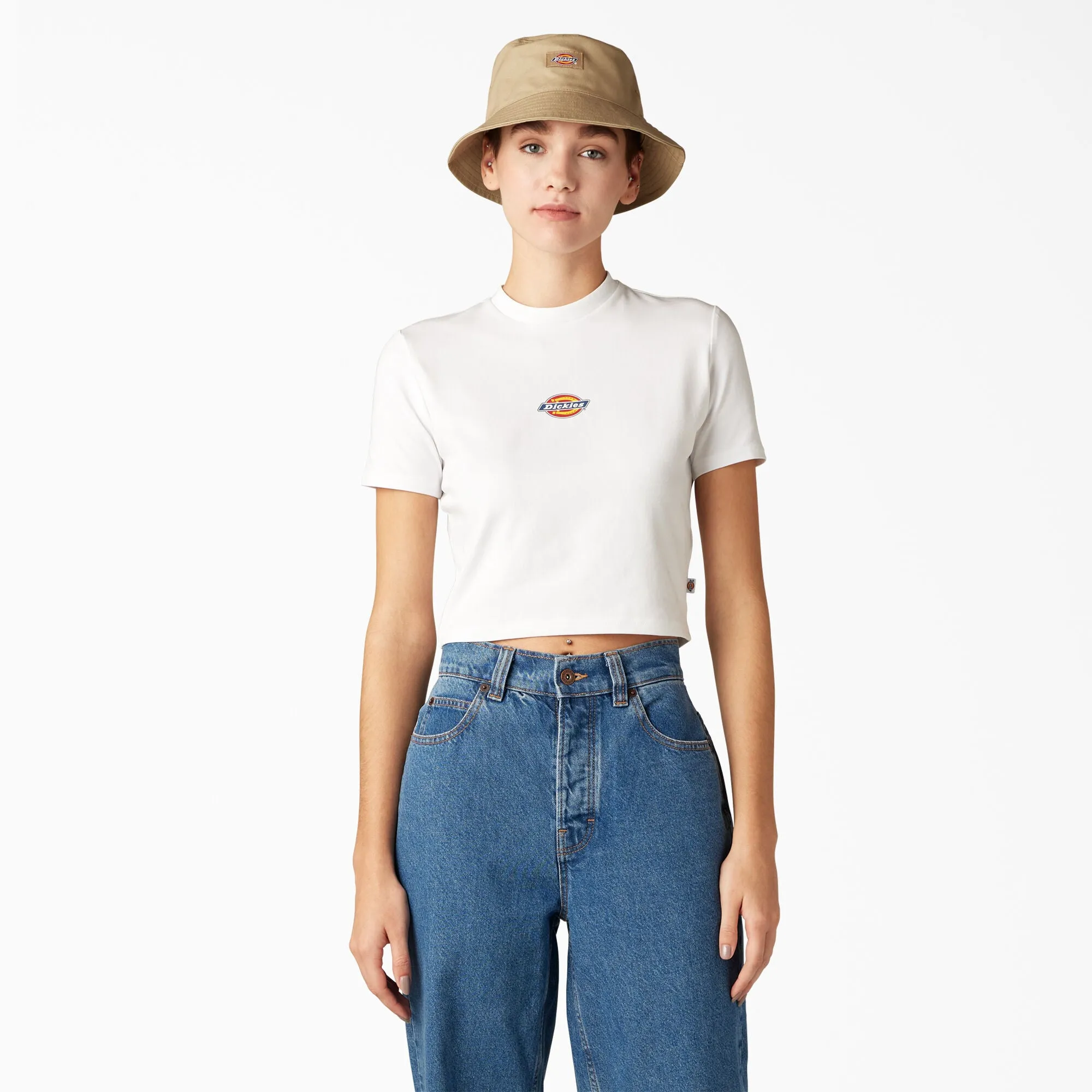 DICKIES Women's Maple Valley Logo Cropped T-Shirt