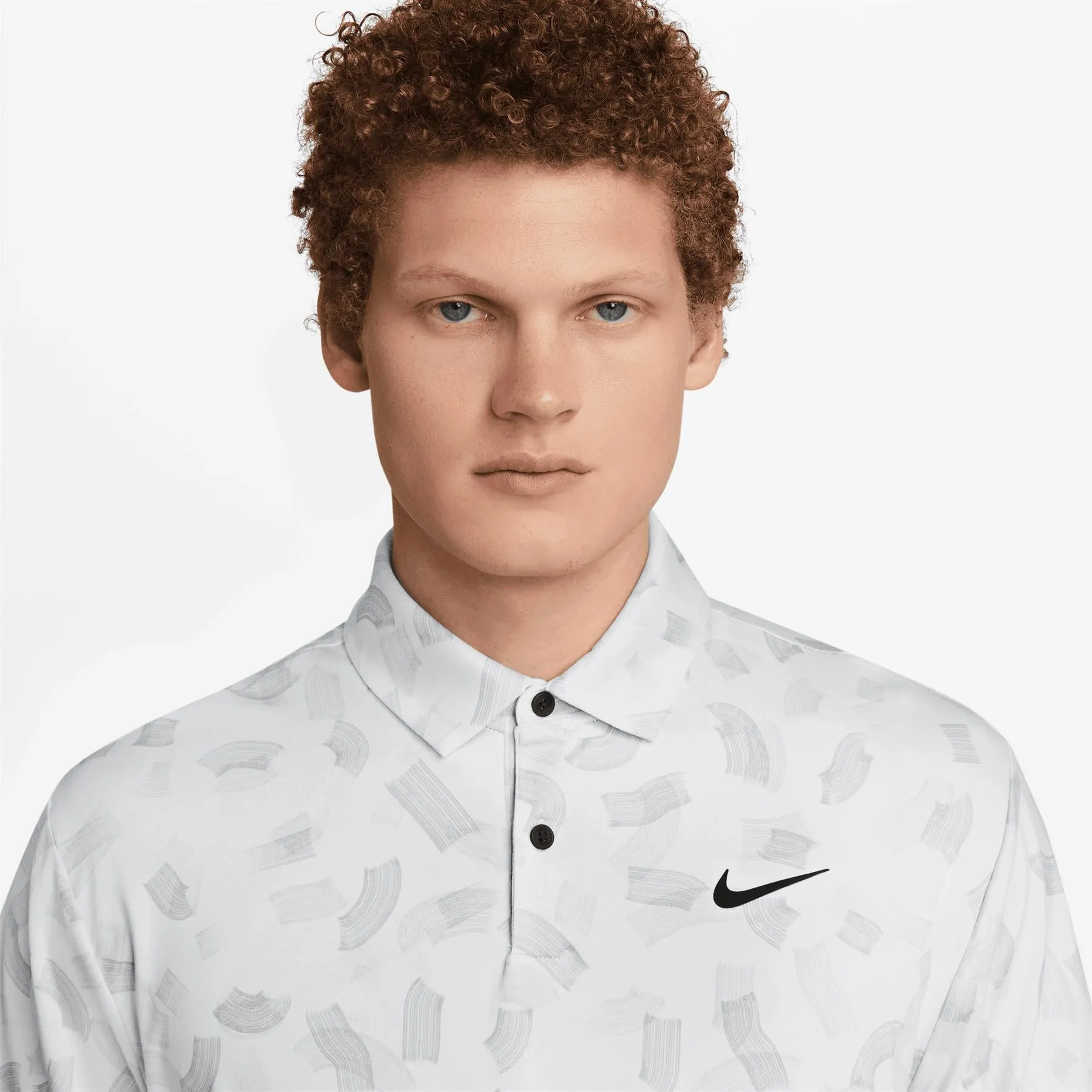 Dri-FIT Tour Micro Print Polo White - SU24