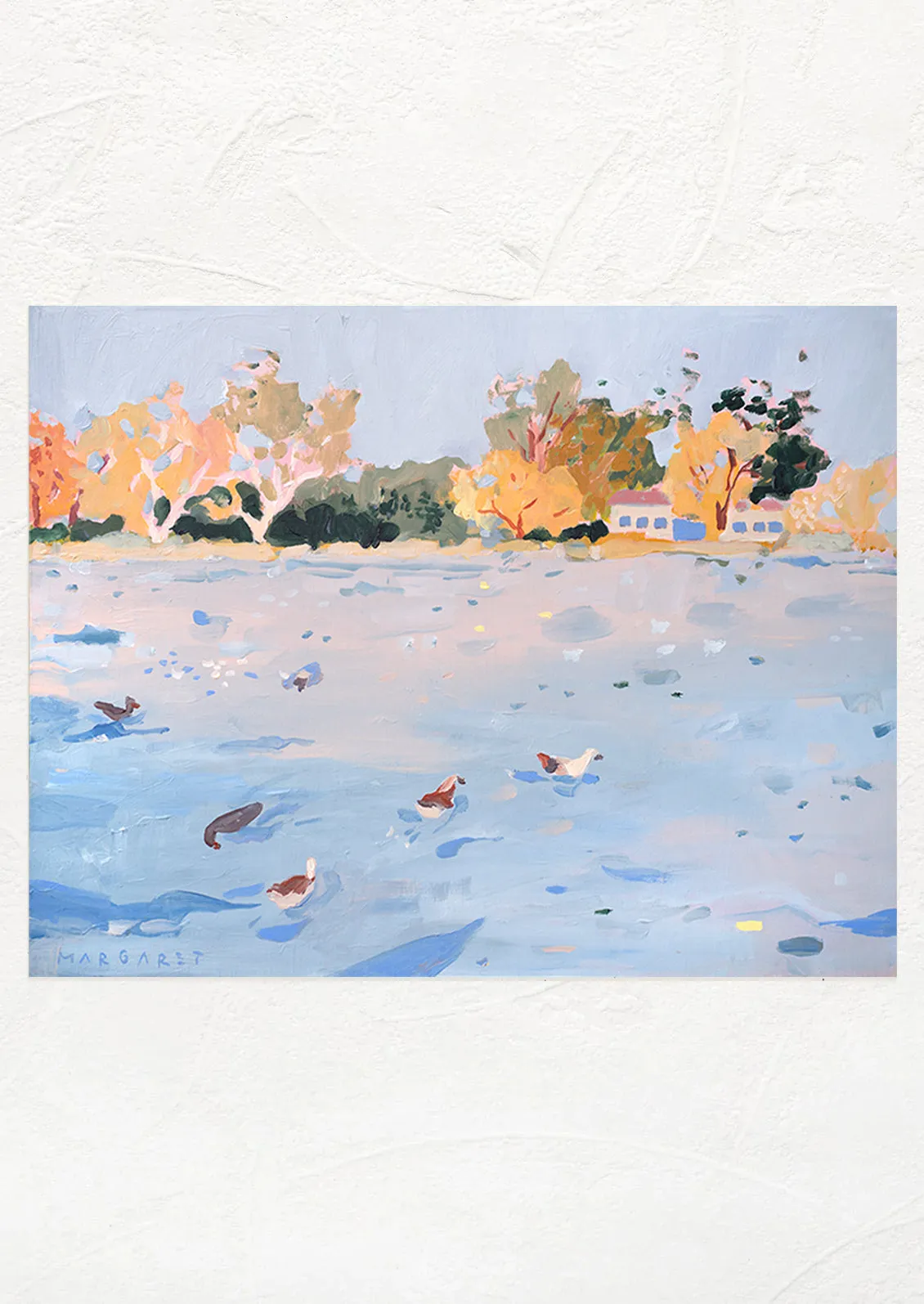 Ducks On The Lake Print