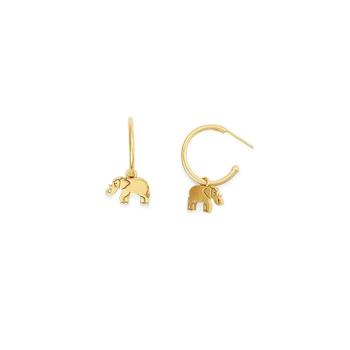 Elephant Hoop Earring