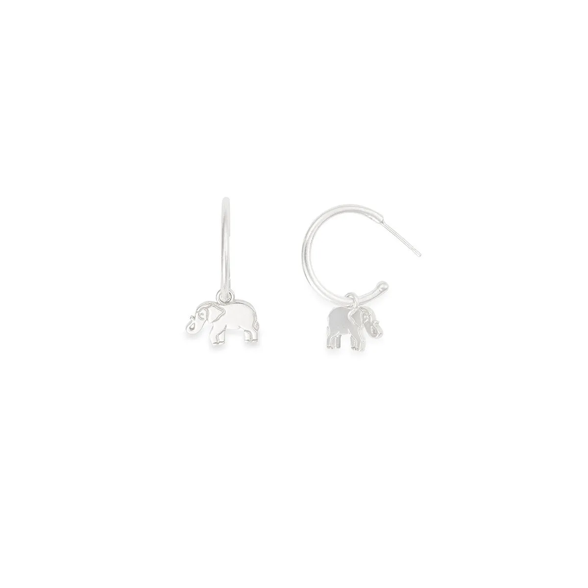 Elephant Hoop Earring