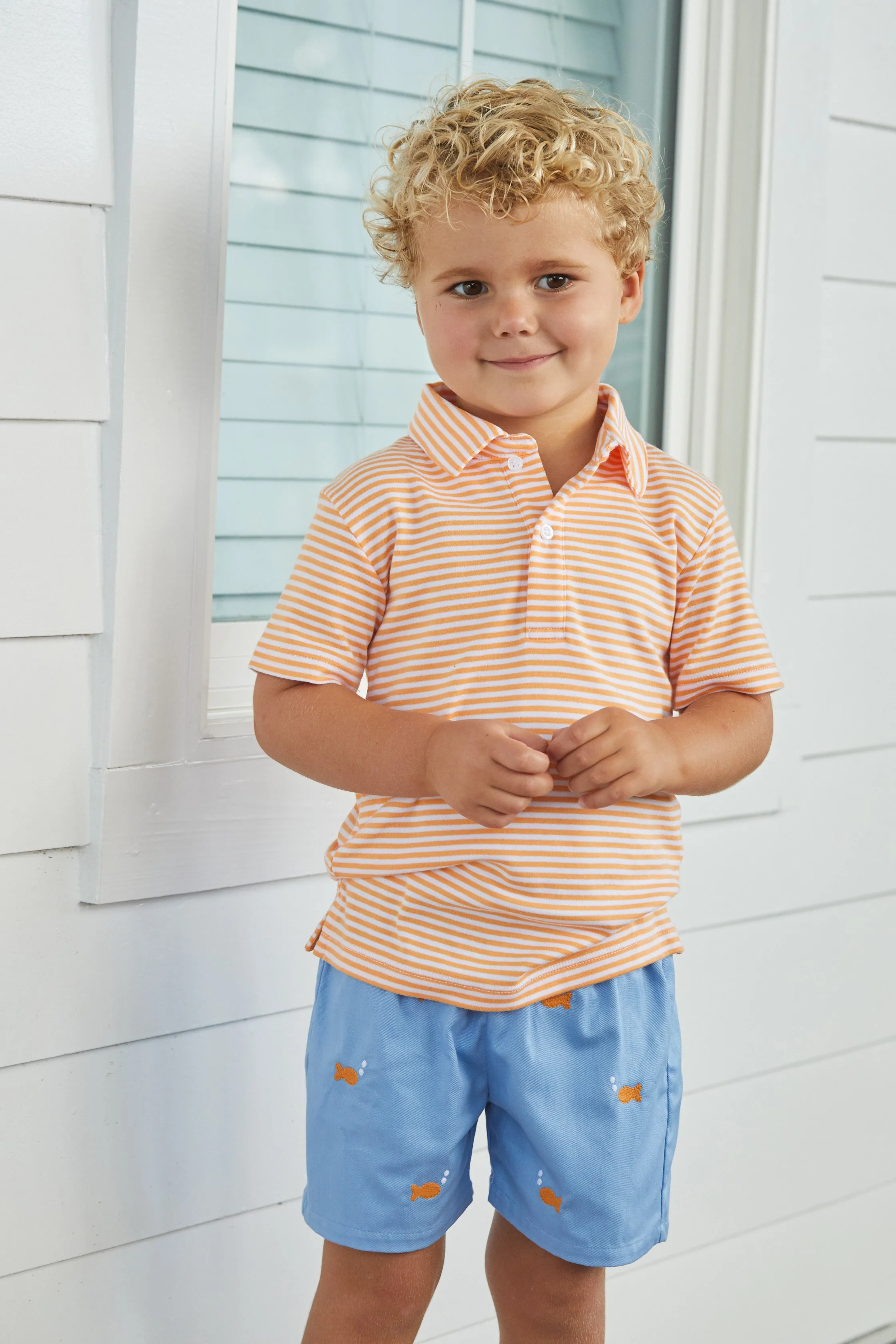 Embroidered Basic Short - Goldfish