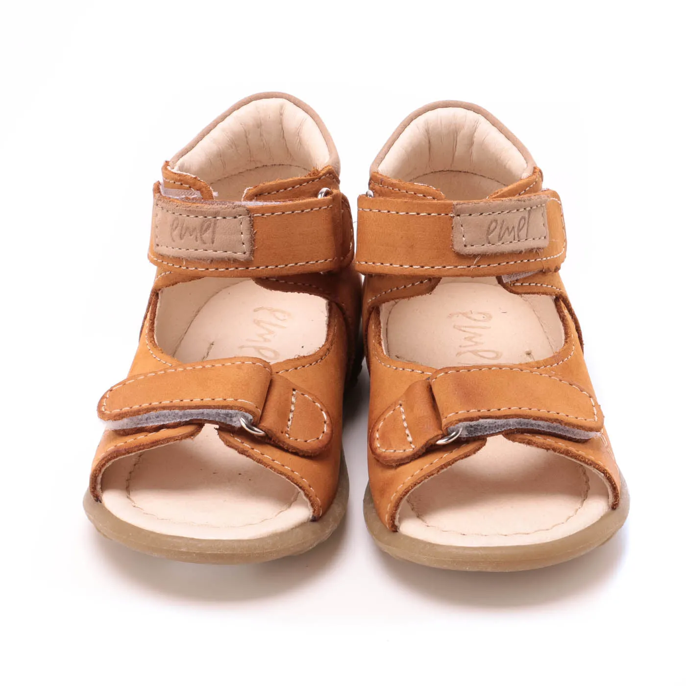 Emel yellow velcro Sandals (2424-3)