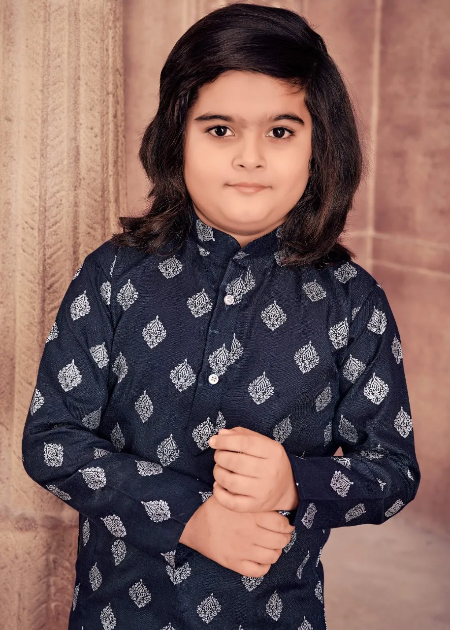 Ethnic Cotton Kids Kurta Pajama Set