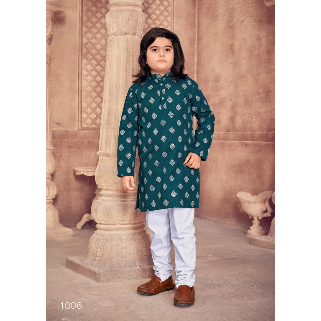 Ethnic Cotton Kids Kurta Pajama Set