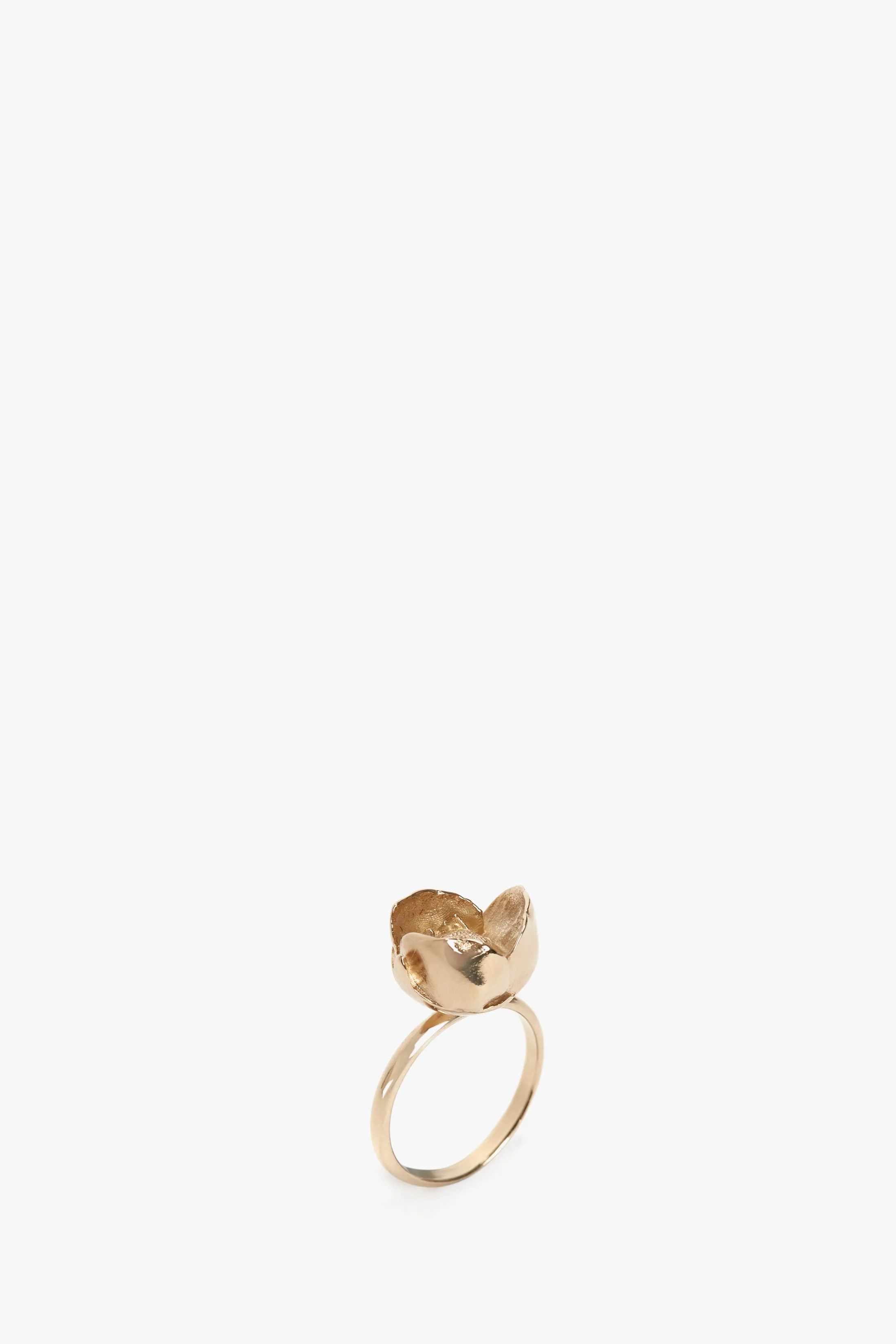 Exclusive Camellia Flower Ring In Gold