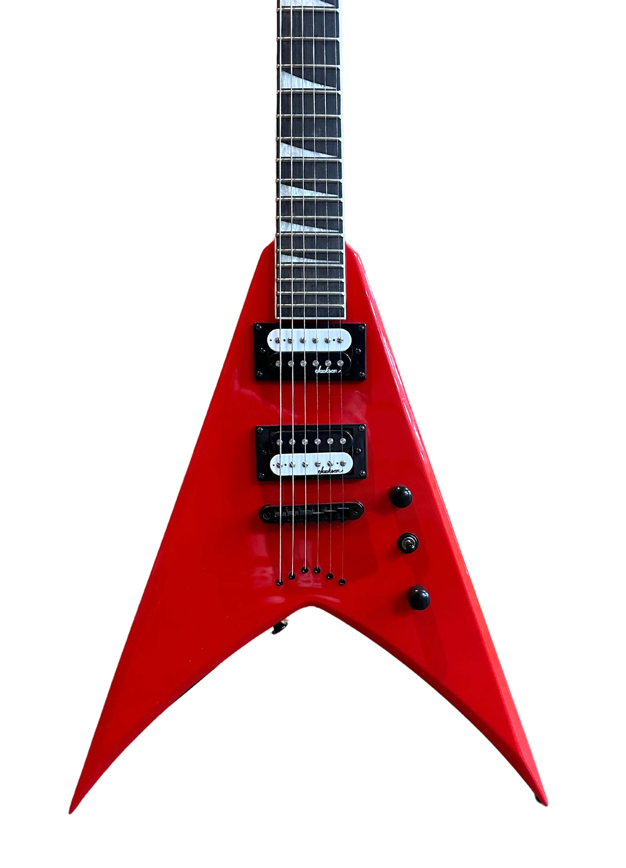 Ferrari Red Jackson JS Series King V JS32T Electric Guitar