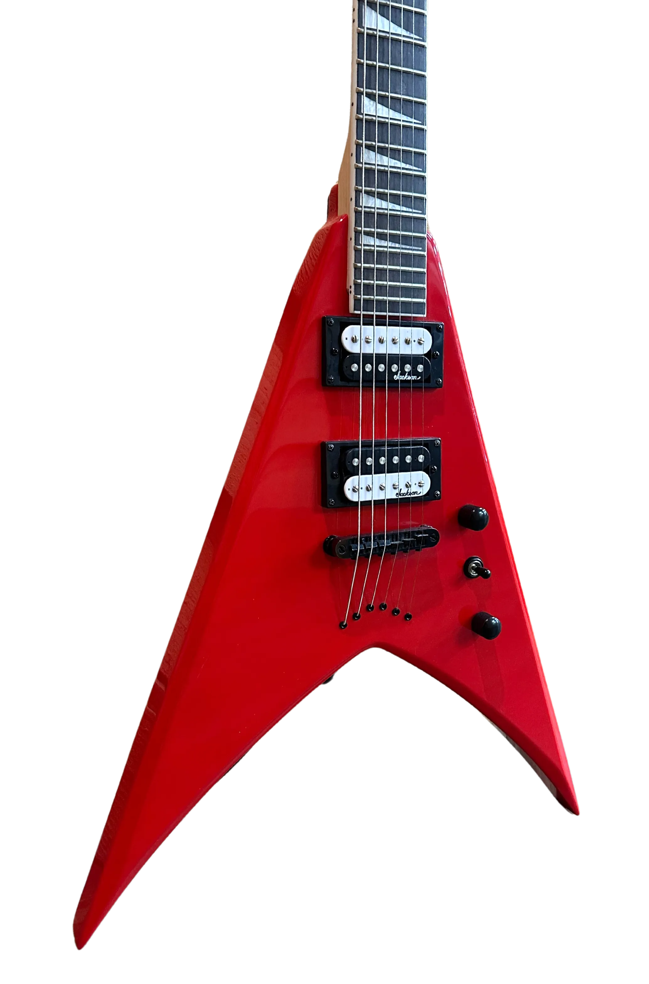 Ferrari Red Jackson JS Series King V JS32T Electric Guitar