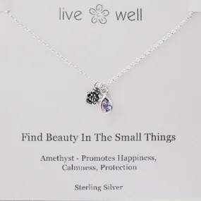 Find Beauty In The Small Things Necklace By Live Well