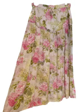 Floral Linen Skirt