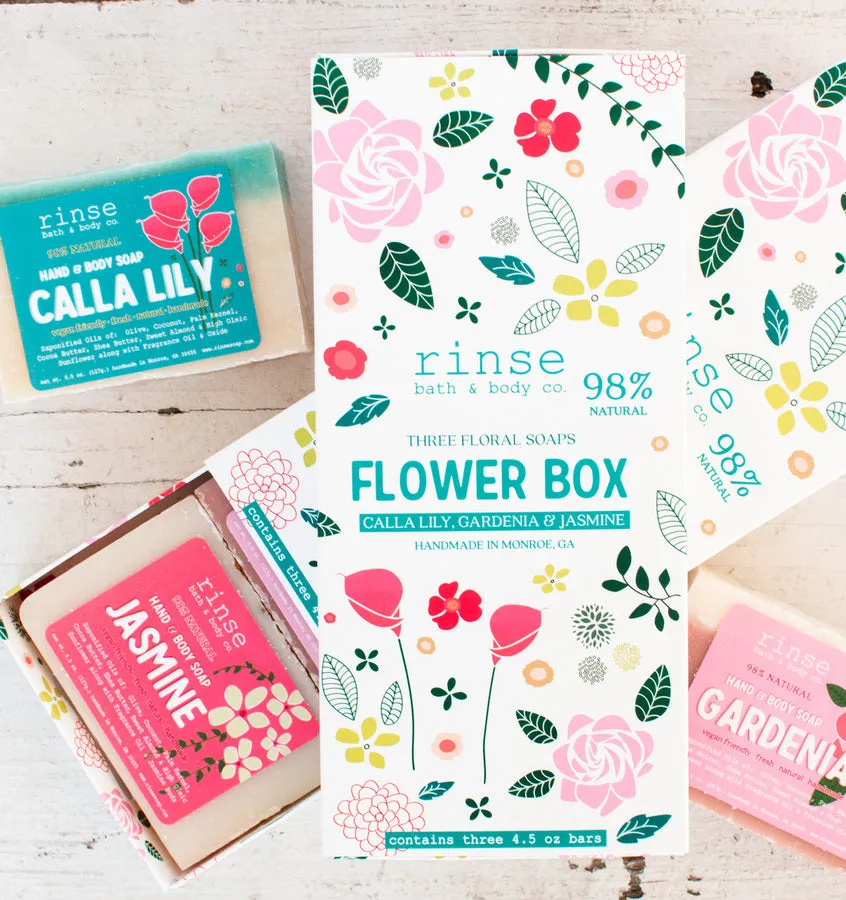 Flower Box Soaps ~ 3 Bars