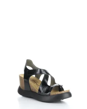 GAVI048FLY 001 BLACK Velcro Sandals