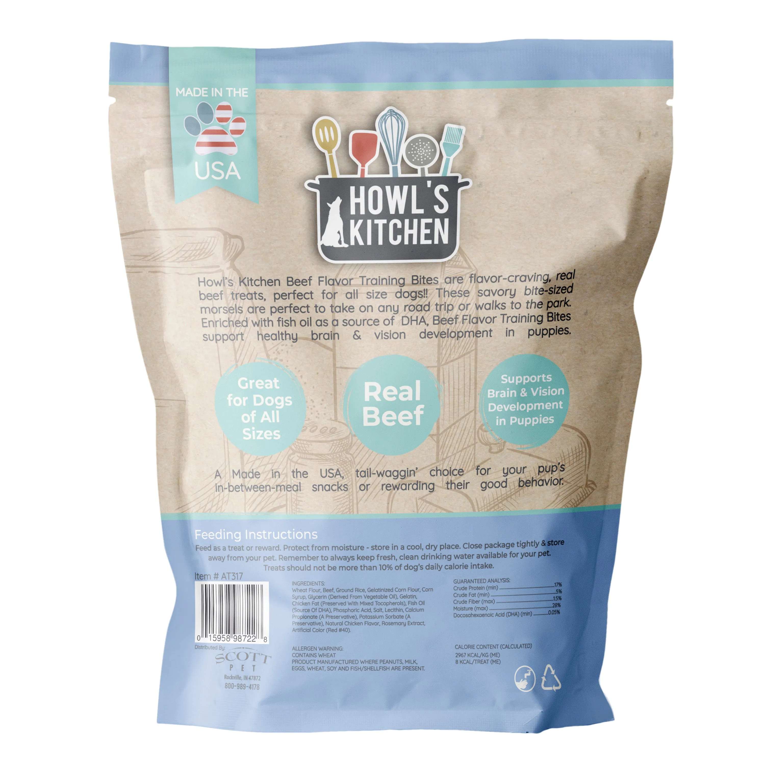 Howl's Kitchen 12oz Beef Training Bites Dog Treats