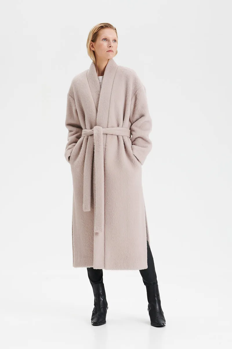 HUURRE long coat in pearl