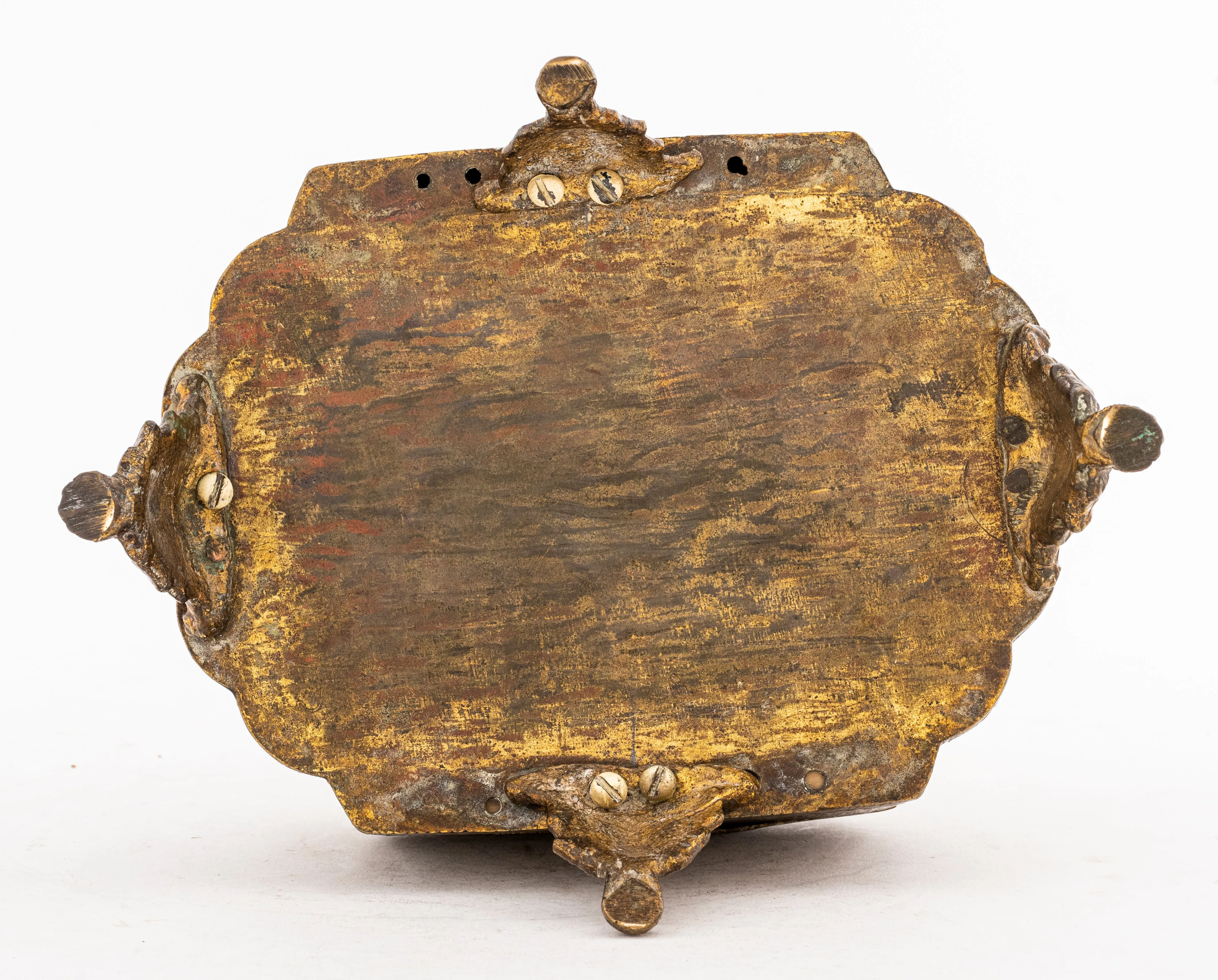 Indo-Persian Brass Box with Lid